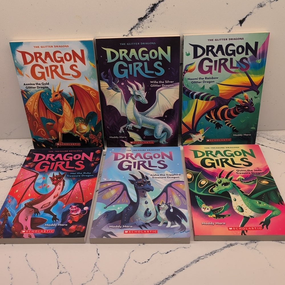 Dragon Girls Series‎ Books By Mandy Mara Paperback Books Lot 1-6 NEW